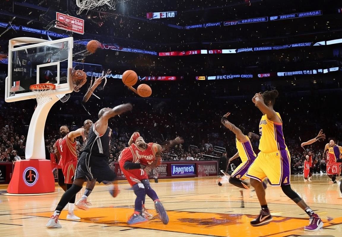 湖人队揭幕战：新秀英格拉姆初露锋芒，火箭三分强势对决(图2)